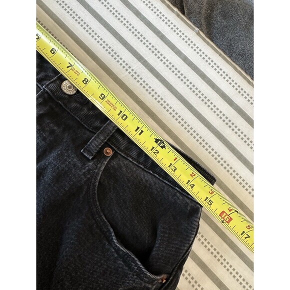 Abercrombie & Fitch The 90s Relaxed Jean High Rise Curve Love Black Denim 30x29 - Picture 4 of 5